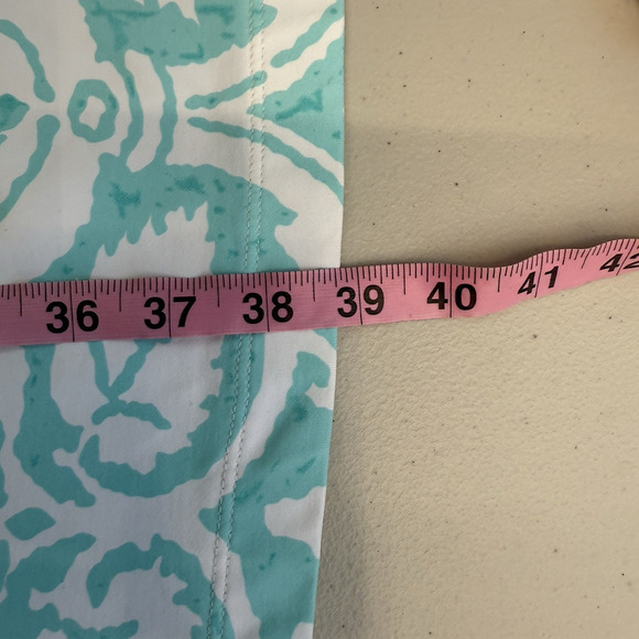 J. McLaughlin Midi Dress Womens Size XL Catalina Cloth Green Floral Stretch - Picture 8 of 8